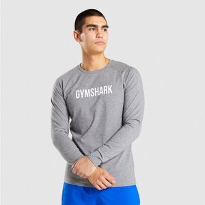 Gymshark Apollo Long Sleeve T-Shirt in Charcoal Marl
